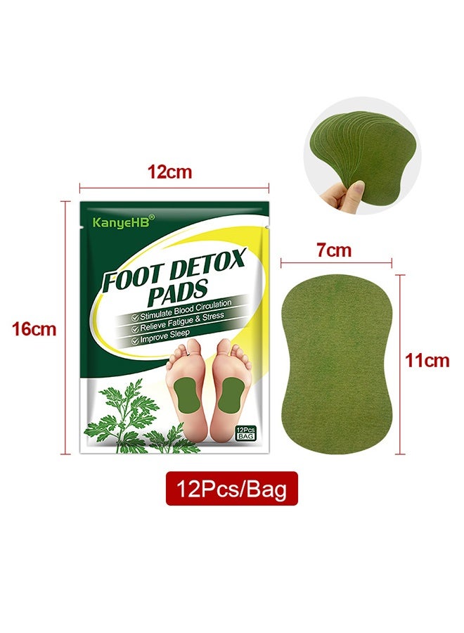 KanyeHB 24Pcs Deep Cleansing Detox Foot Patches Foot Care Detox Foot Pads, Foot Detox Pads to Remove Toxins Deep Cleaning Foot Patch,100% Natural for Stress Relief, Improve Quality Of Sleep, Enhance Blood Circulation - Image 2
